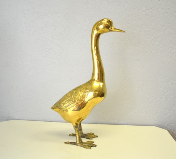 Brass GOOSE extra large / mid century modern / by VillaLuxe