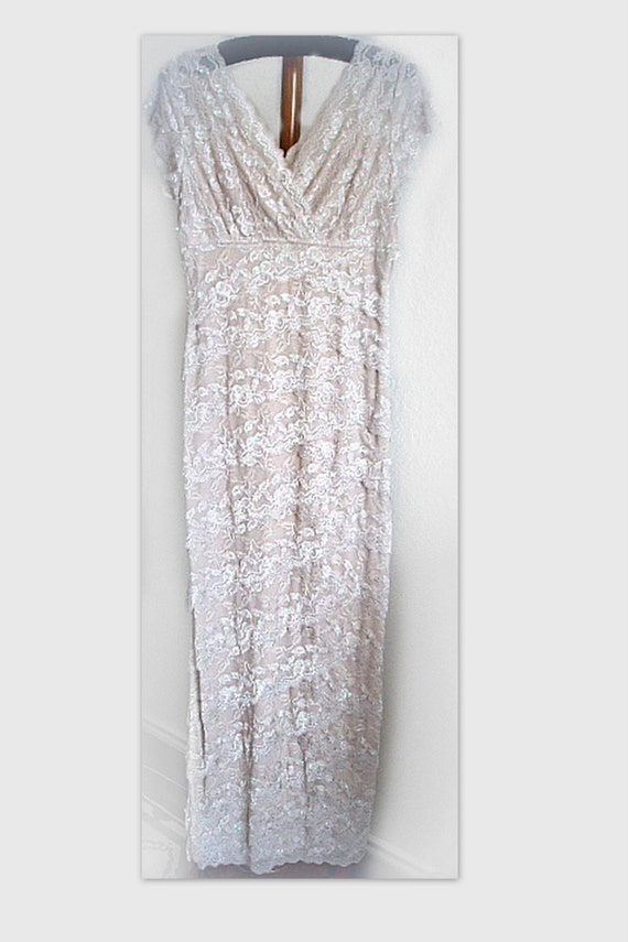 lace and nude dress