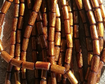 Golden Coral Beads Q - 4 to 6 mm x 16 to 18 mm