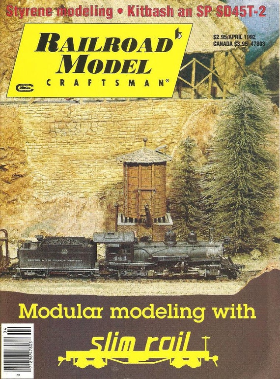 Railroad Model Craftsman Magazine April 1992 by AmericanQuiltWorks