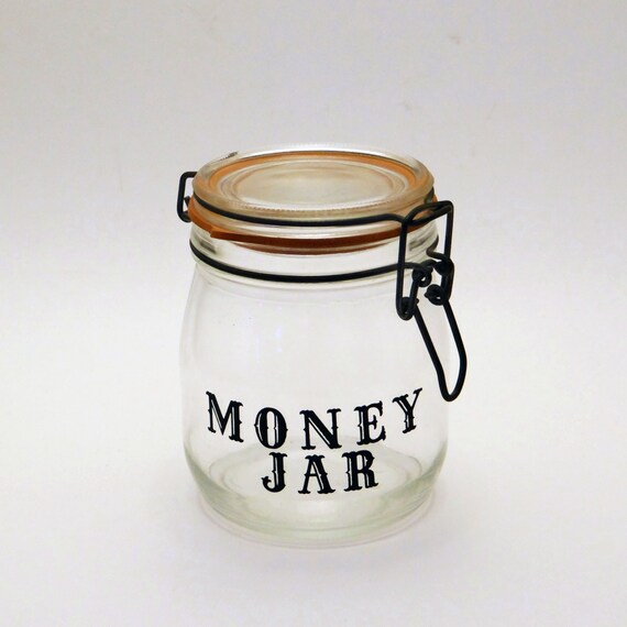 Vintage Money Jar Bank by LomaPrietaVintage on Etsy