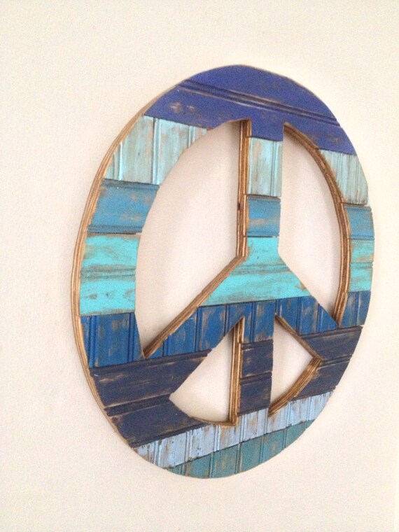 Rustic Home Decor Peace Sign