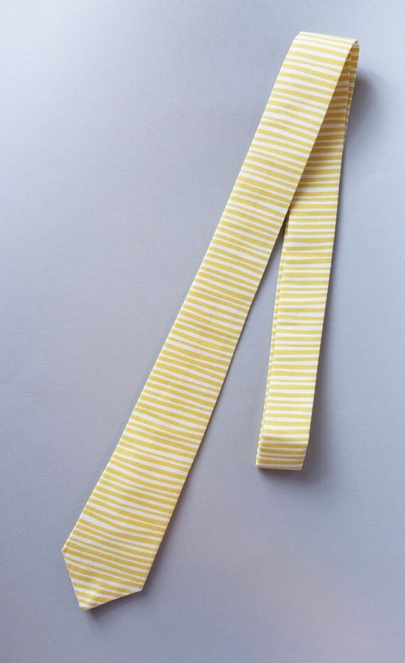Yellow Straws Tie by MamaWolfStore on Etsy
