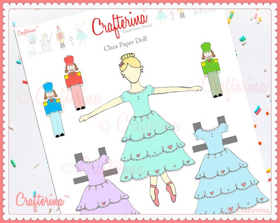 DIY   doll Paper the and Create   craft Kit Nutcracker from  Print kits paper Craft Doll Clara