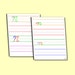 Preschool Writing Paper Lined Paper for Kindergarten