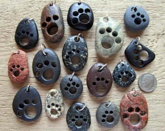 Paw Pendants Dog or Cat from Lake Superior