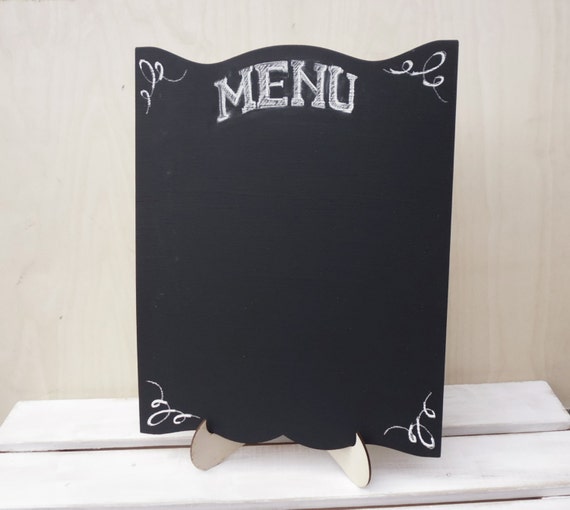 17.5x14 Chalkboard with STAND Large Menu Wedding by ChalkStyle