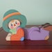 scarecrow, fall, halloween, handpainted, patches, shelf sitter