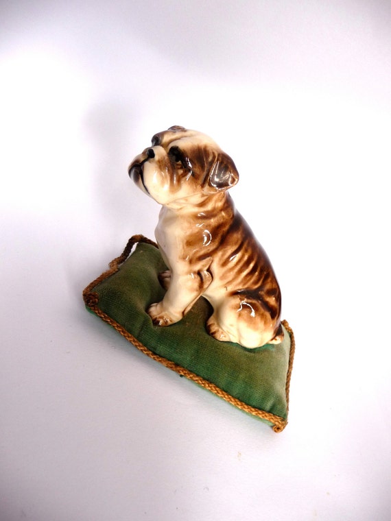 ceramic bulldog figurine