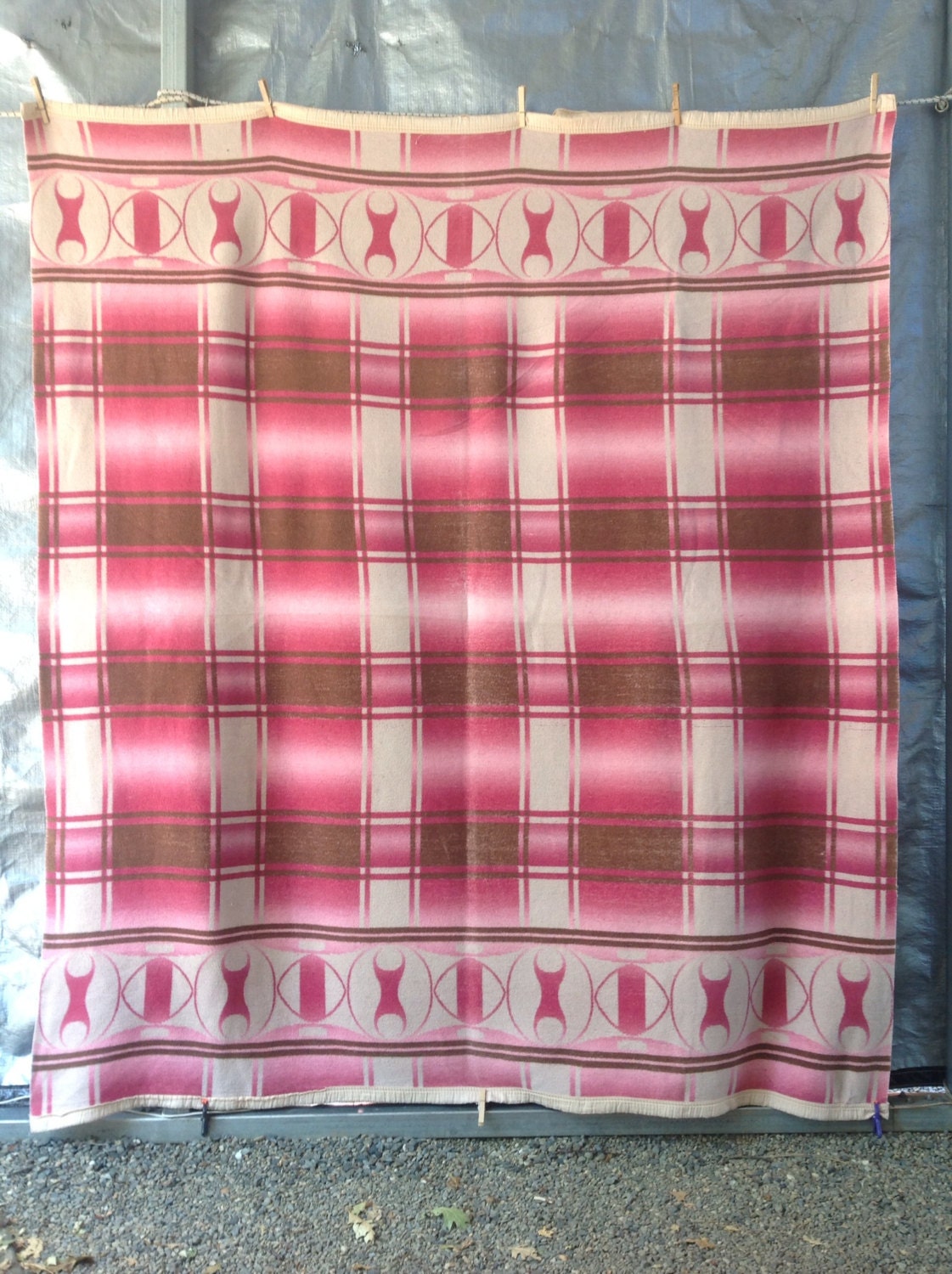Vintage beacon camp blanket