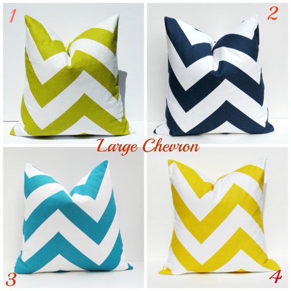 Chevron Pillow Covers Decorative Throw Pillow by EastAndNest