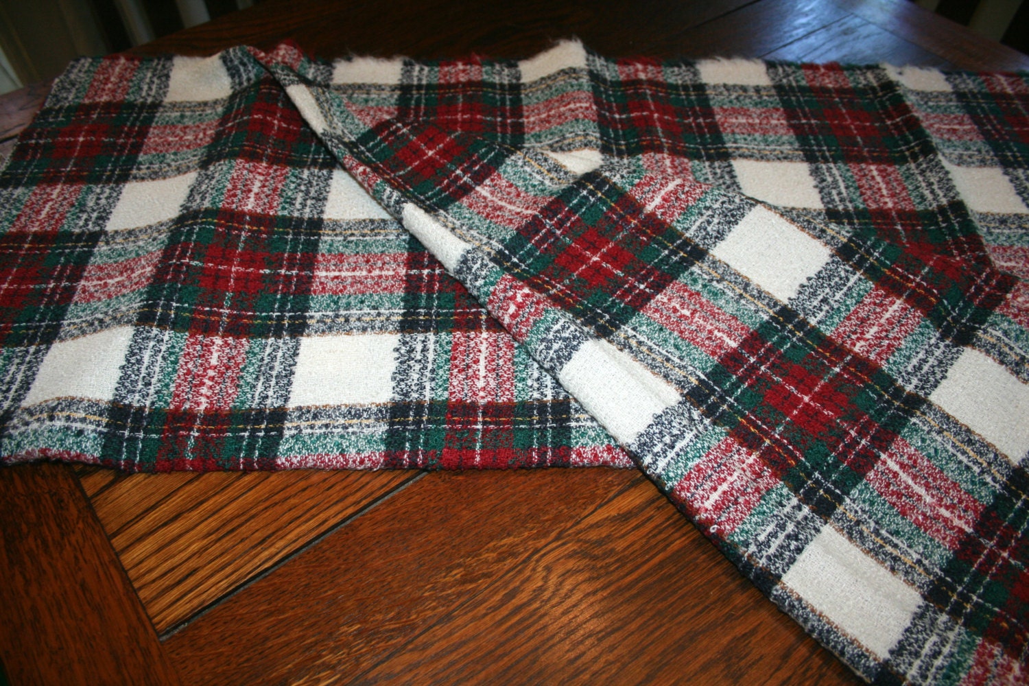 Pendleton Wool Fabric Boucle Plaid 1 Yard Lengths