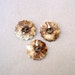 XL Porcelain Buttons.Abstract Flower Design Porcelain Buttons.Ceramic Buttons.