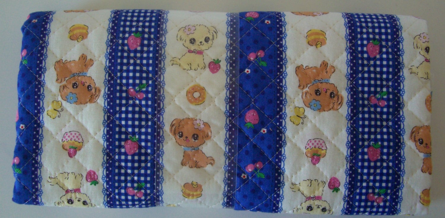 Quilted Japanese fabric for kids, 100% cotton, 108 x 50 cm ...