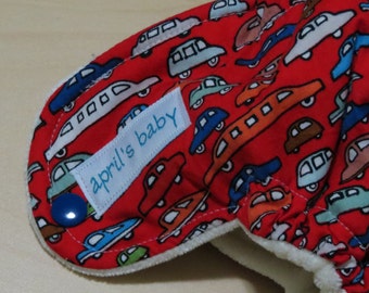 SALE Newborn bamboo fitted cloth diaper - fits 6-12 lbs vroom