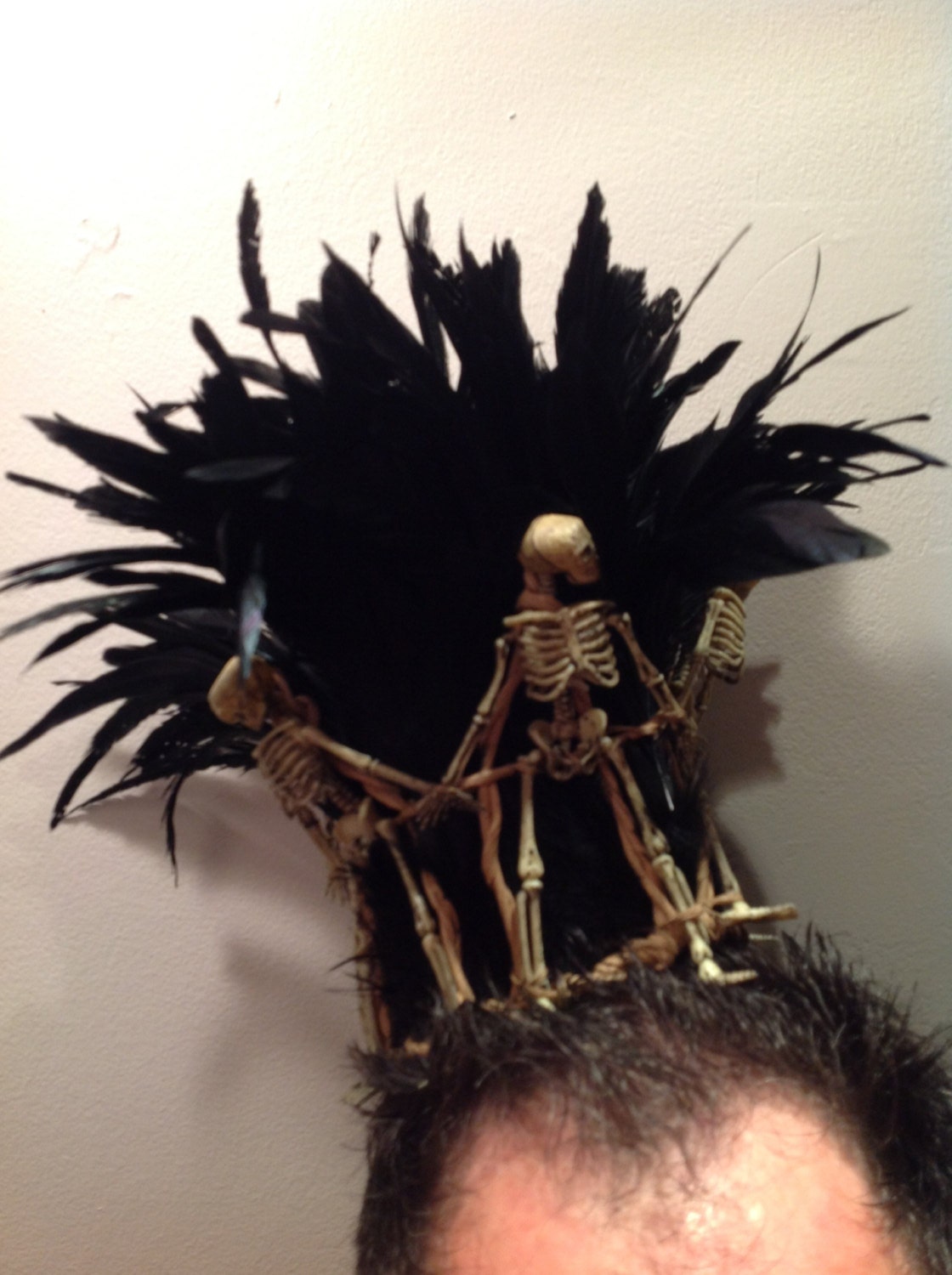 Skeleton Crown Mardi Gras Day of the Dead Burning man