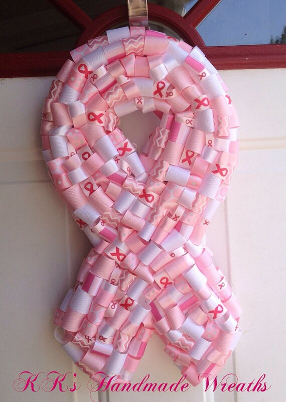 Items similar to Cancer Awareness Ribbon Wreath on Etsy