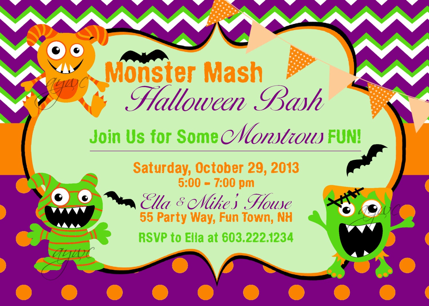 Costume Party Birthday Invitation Kids in Costume Birthday