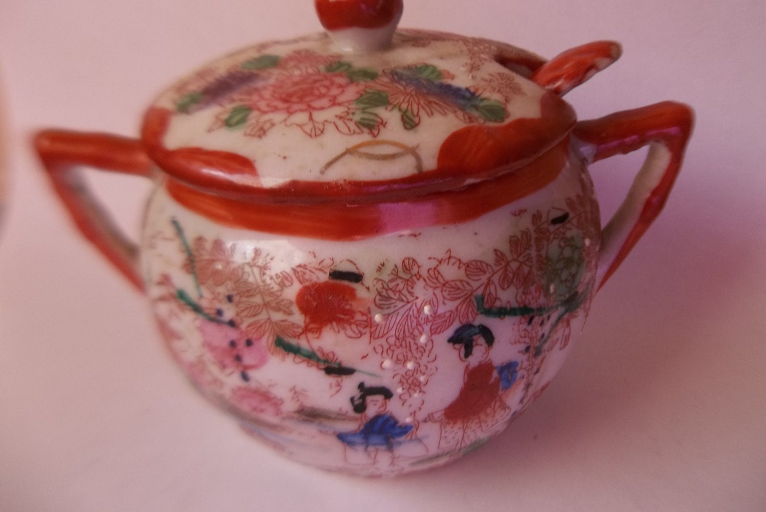 Geisha Mustard Condiment Jar with Spoon by TheOldenEwe on Etsy