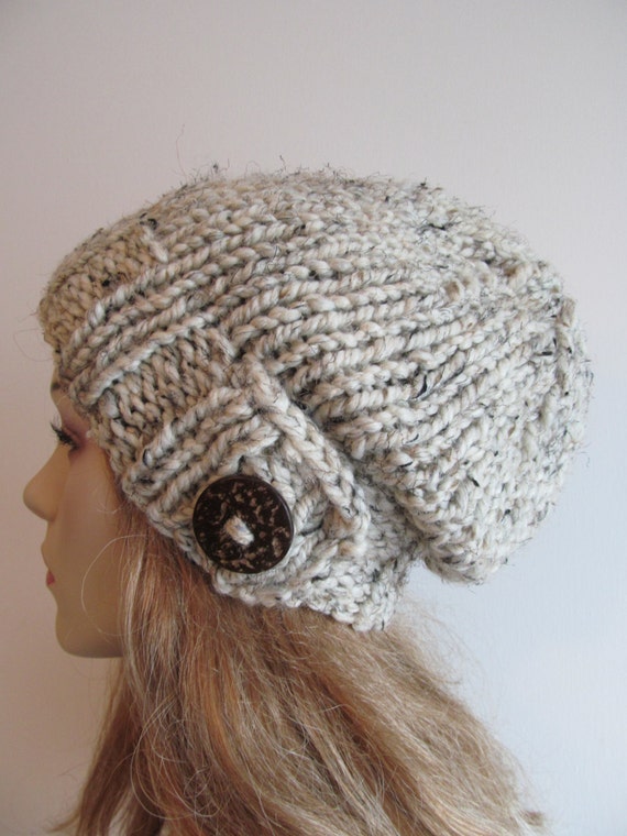 Slouchy Beanie Slouch Wool Hats Oversized Baggy Beret By Lacywork