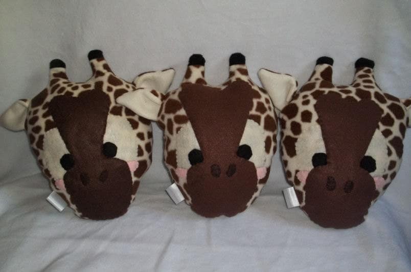 plush giraffe pillow