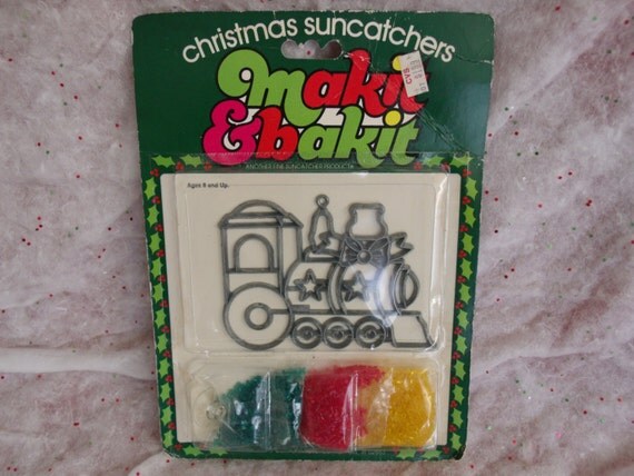 vintage makit n bakit christmas ornament train stained glass vintage makit n bakit christmas ornament train stained glass
