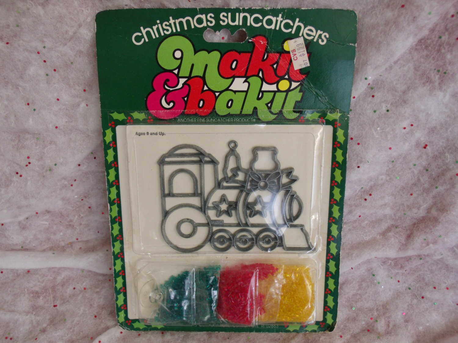 vintage makit n bakit christmas ornament train stained glass vintage makit n bakit christmas ornament train stained glass