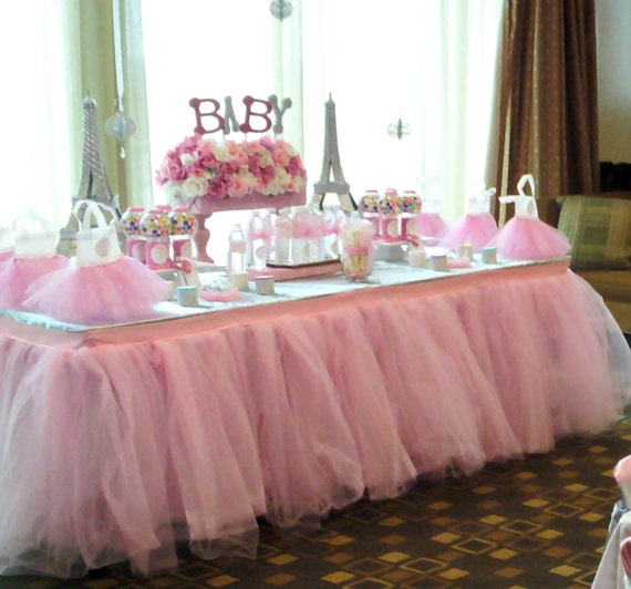 Tutu Table Skirt Custom Made Wedding Birthday Baby Shower