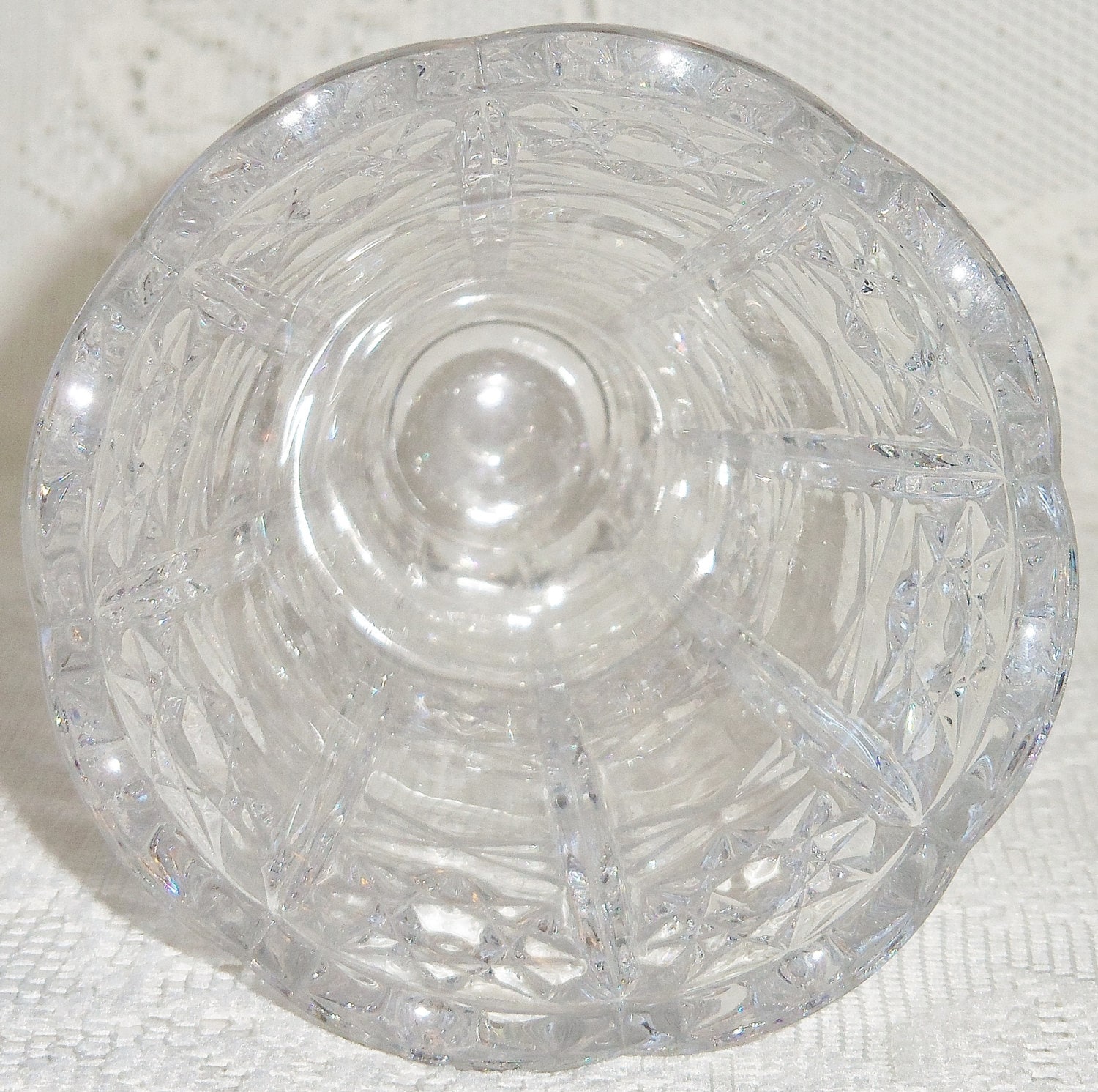 Vintage Bohemia 24% PBO Cut Lead Crystal Vase Vintage Lead