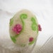 Easter egg, hand felted spring decoration, Needle Felt, Easter Home Decor
