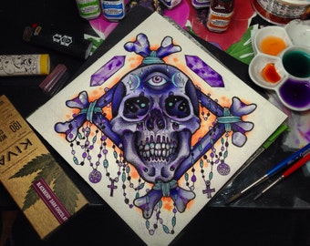 Amethyst meditation skull by Xina X III ...