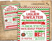 Holiday party invitation - Ugly Sweater Christmas party invitation - Adult holiday party invite Il_170x135