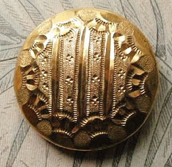 Antique Golden Age Button Gilt With A Chased By TheLadyatSkiers