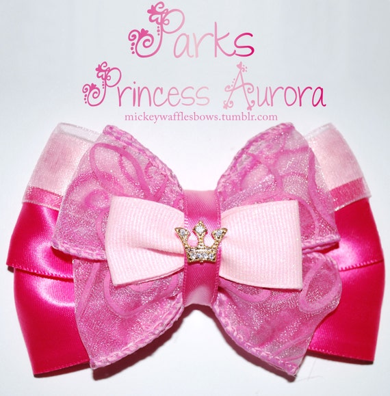 Parks Princess Aurora Hair Bow Limited Edition