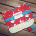READY to ship - DR Seuss One Fish Two Fish - fabric travel high chair works in shopping cart as well