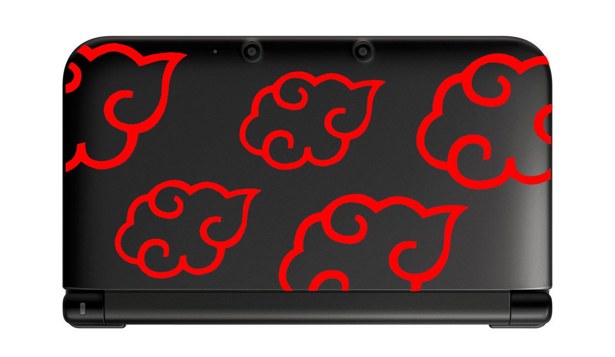 Naruto Akatsuki cloud sticker Anime Decal for Nintendo 3ds