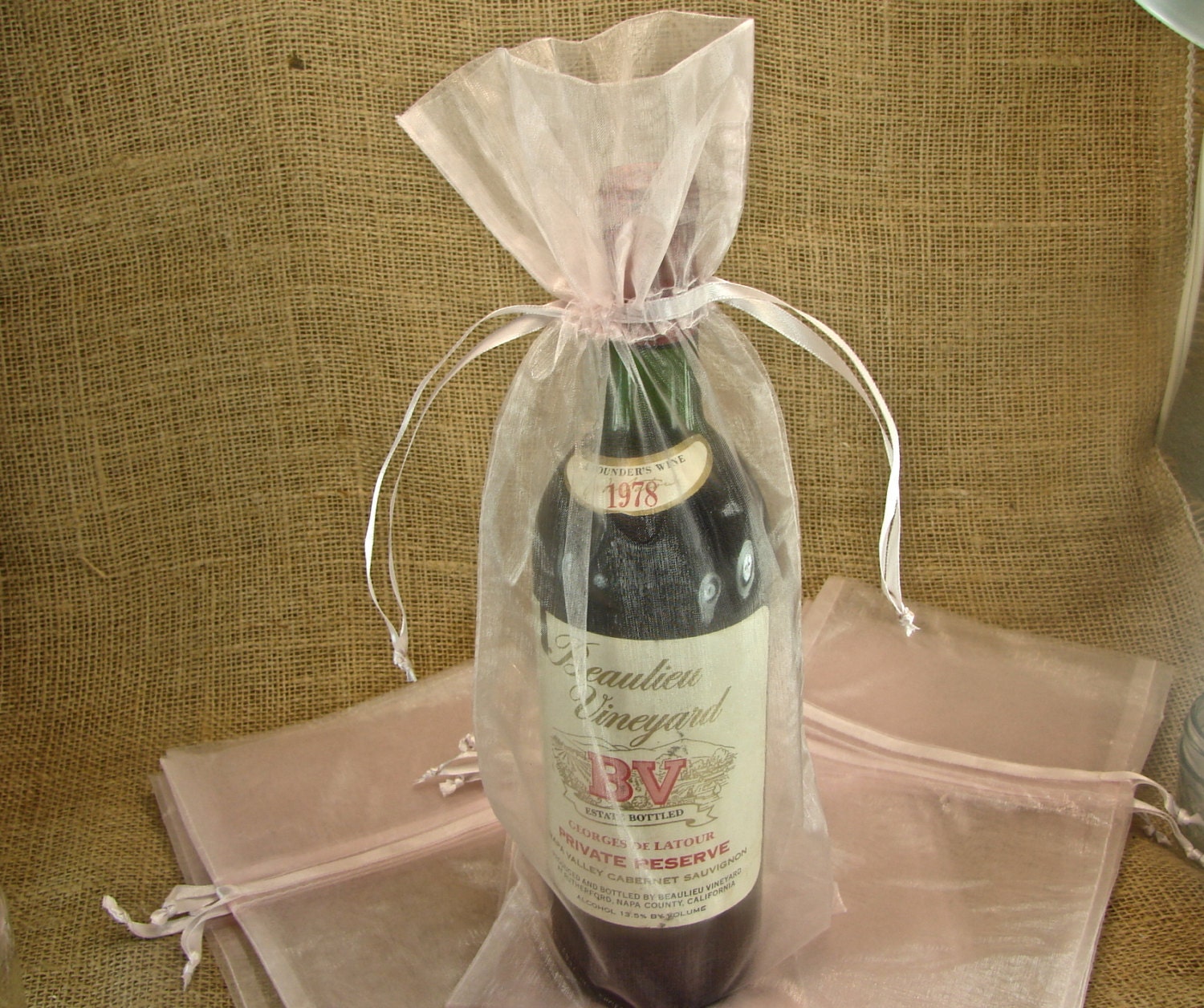 organza wine bags