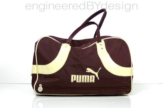 puma gym bag black and red 07291101