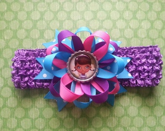 Doc mcstuffins headband... lalaloopsy, tinkerbell, strawberry shortcake, Ariel, Aurora, Sofia the first, bow is great to decorate curtains