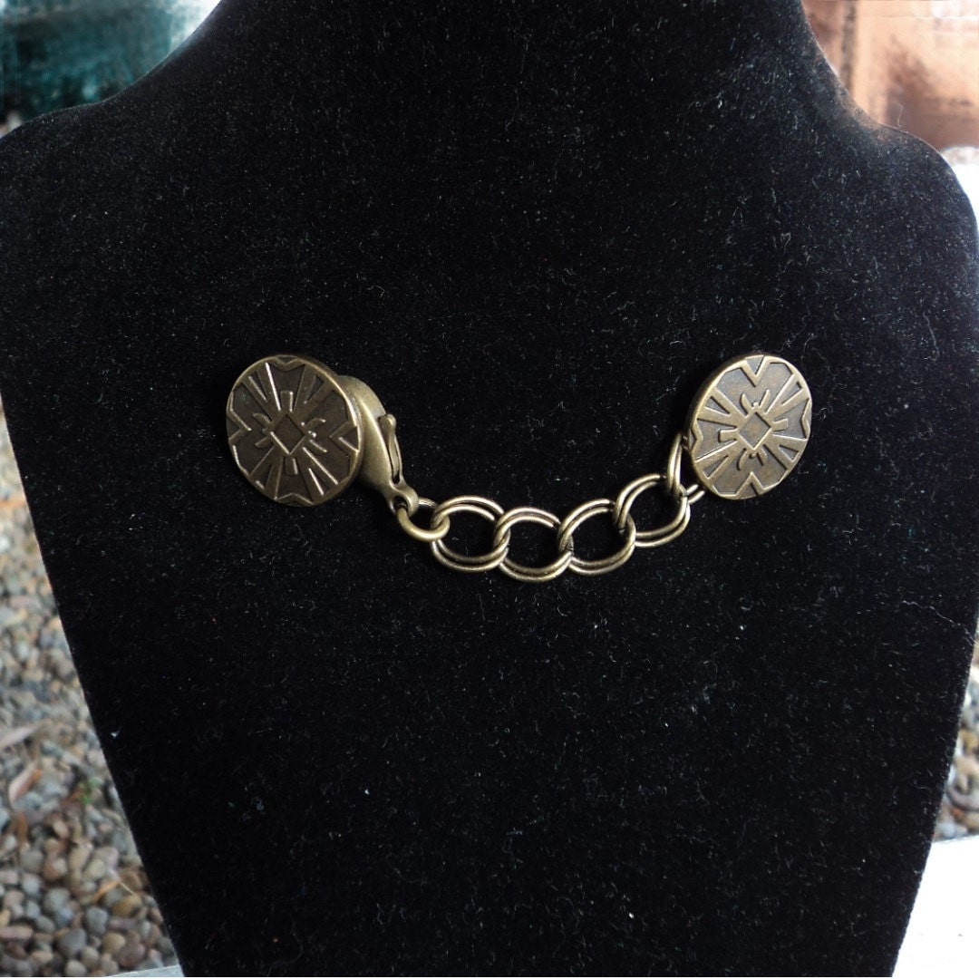 New Custom Cape Cloak Chain Closure Clasp Medieval Renaissance