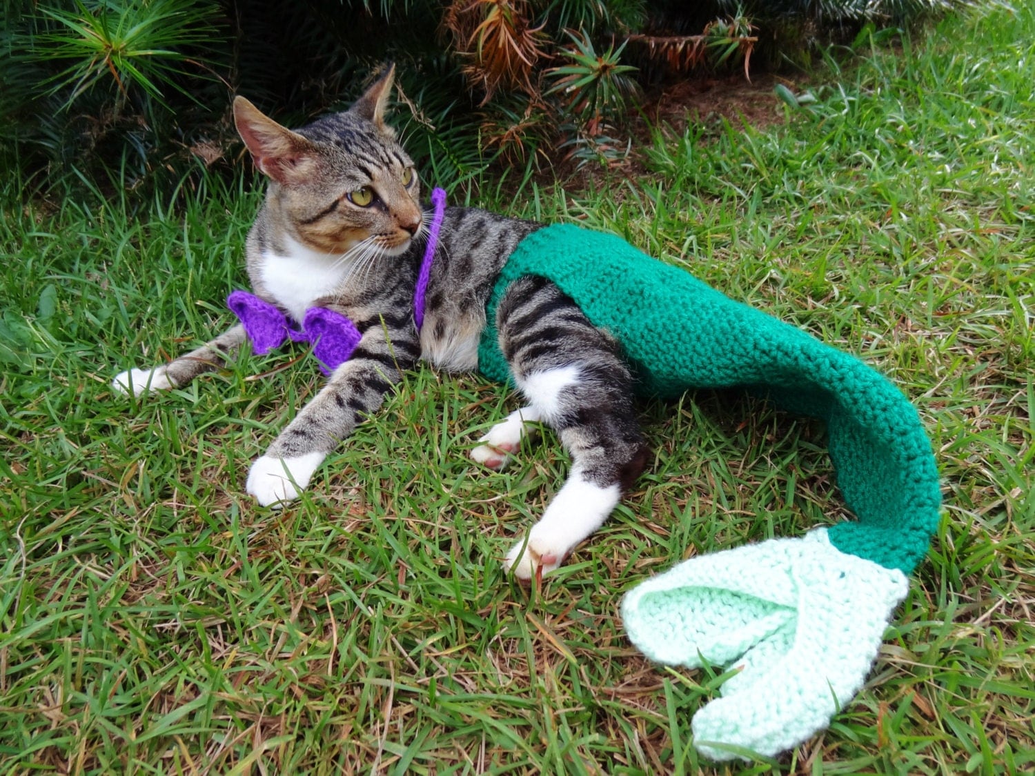 mermaid cat plush