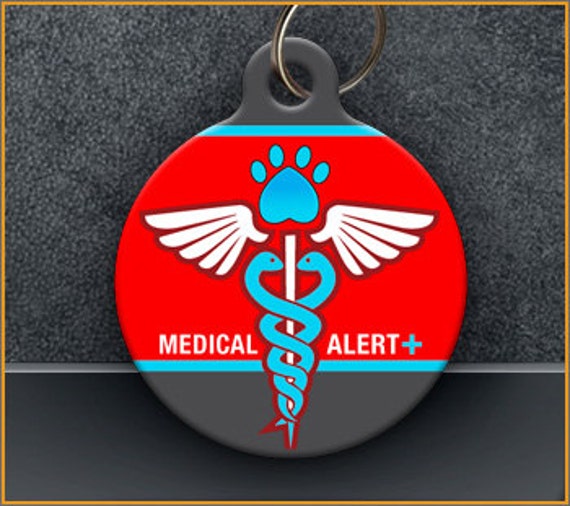 Medical Alert PET ID TAGS by AwPaws on Etsy