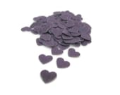 Mini Heart Confetti, Lilac Lavender, Cake Table Decor, Baby Shower, Bridal Shower, 100 Pieces