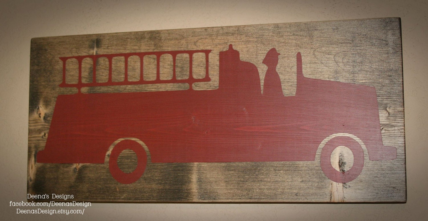 Fire Truck Wall Decor