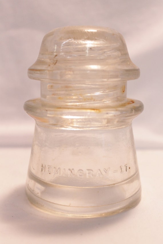 Clear Hemingray 17 Glass Insulator by ThePinkElephant513 on Etsy