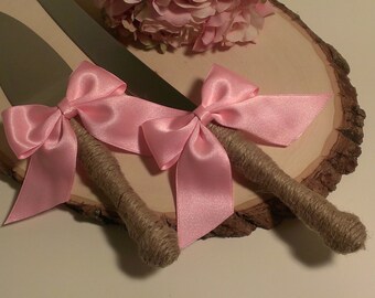 Rustic Cake Knife Burlap Wedding Serving Set Country Server And Rustic Cake Knife Burlap Wedding Serving Set Country Server And