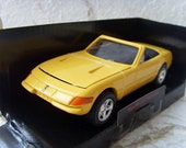 Ferrari 1969 365 GTS4 New Vintage Yellow Car Model Made in 1990s