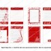 Printable DECEMBER DAILY NUMBERS red 3 2 1.5 or 1 inch