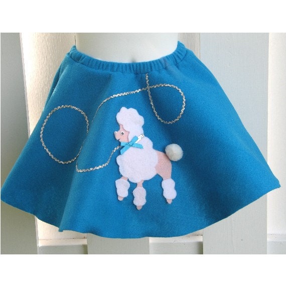 Toddler Girl Poodle Skirt HandMade Ready to Ship 2022
