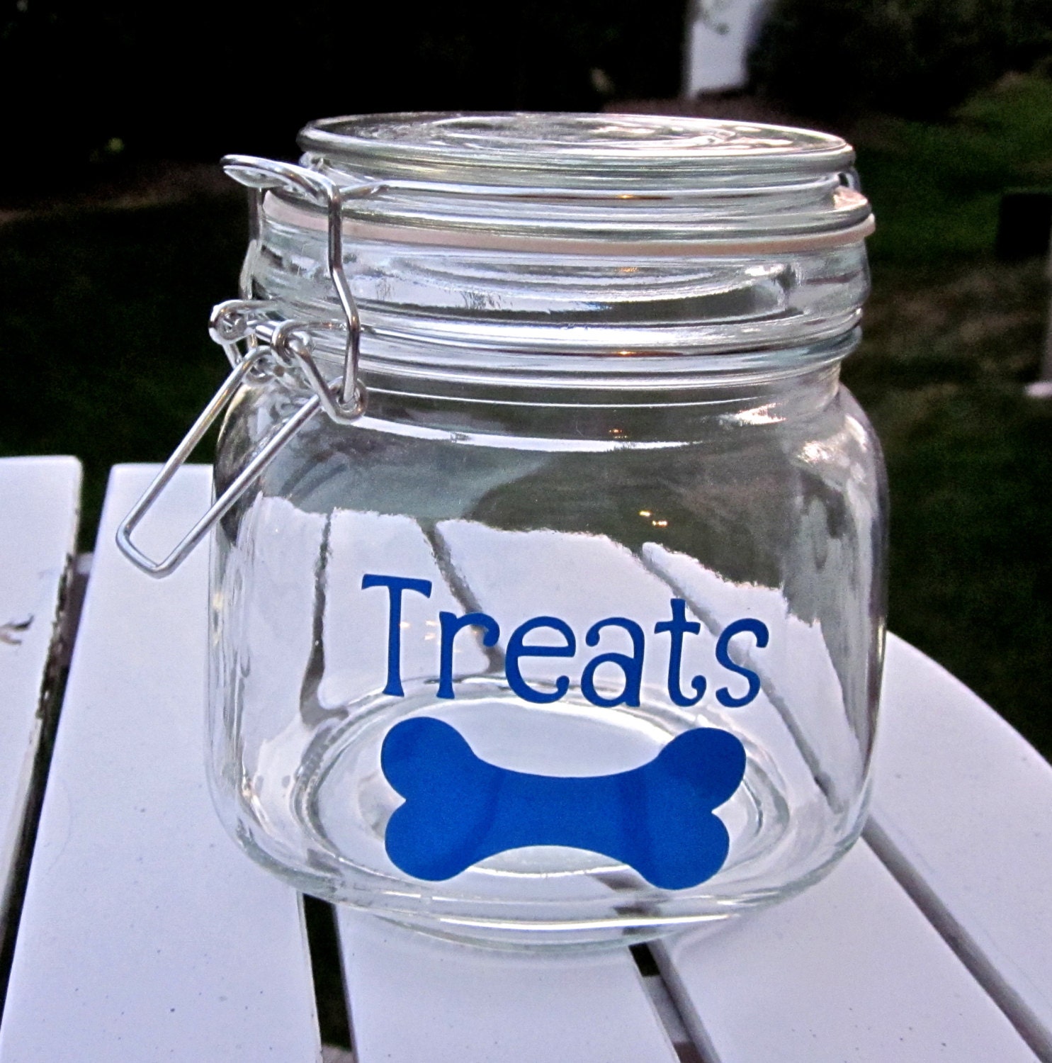 Personalized Dog Treat Jar NEW COLORS Great Gift for Dog